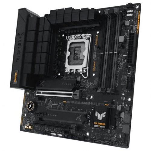Asus TUF GAMING B760M-PLUS WiFi, Placa Base Intel LGA 1700, B760, DDR5, 128GB, HDMI 2.1+DP 1.4, 4SATA+2M.2, USB 3.2+USB-C, 2.5GB+WIFI6E+BT5.2, Micro ATX - 90MB1ET0-M1EAY0