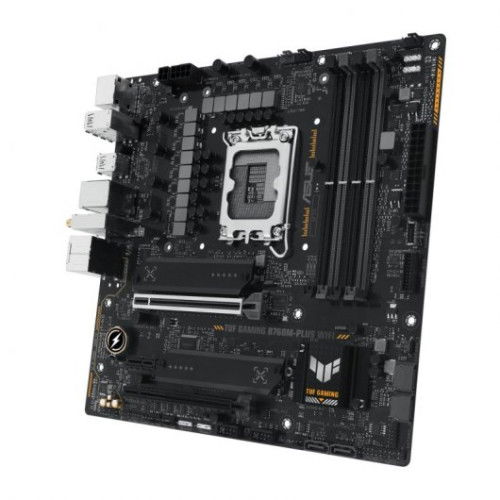 Asus TUF GAMING B760M-PLUS WiFi, Placa Base Intel LGA 1700, B760, DDR5, 128GB, HDMI 2.1+DP 1.4, 4SATA+2M.2, USB 3.2+USB-C, 2.5GB+WIFI6E+BT5.2, Micro ATX - 90MB1ET0-M1EAY0