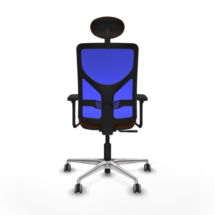 PIQUERAS Y CRESPO Silla de oficina Motilla con mecanismo Sincro, Marrón y Azul PIQUERAS Y CRESPO Silla de oficina Motilla con mecanismo Sincro, Marrón y Azul