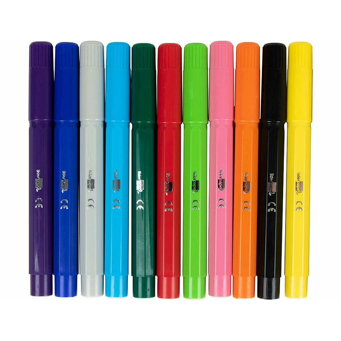Liderpapel Rotuladores Jumbo Colores Surtidos Caja de 12 Unidades
