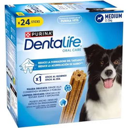 Purina Dentalife Snacks Dental para Perros, Sabor Pollo, 24 Unidades, 69g Cada Uno