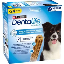 Purina Dentalife Snacks Dental para Perros, Sabor Pollo, 24 Unidades, 69g Cada Uno