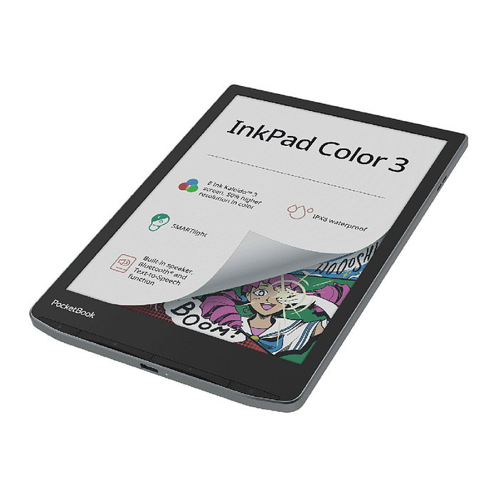 Pocketbook InkPad Color 3 - Stormy Sea, Lector de Ebooks 7.8" E Ink, 32 GB, Gris
