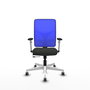 PIQUERAS Y CRESPO Silla de oficina Motilla Sincro/Traslack Negro/Azul