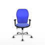 PIQUERAS Y CRESPO Silla de oficina Jorquera Azul con mecanismo Sincro/Traslack