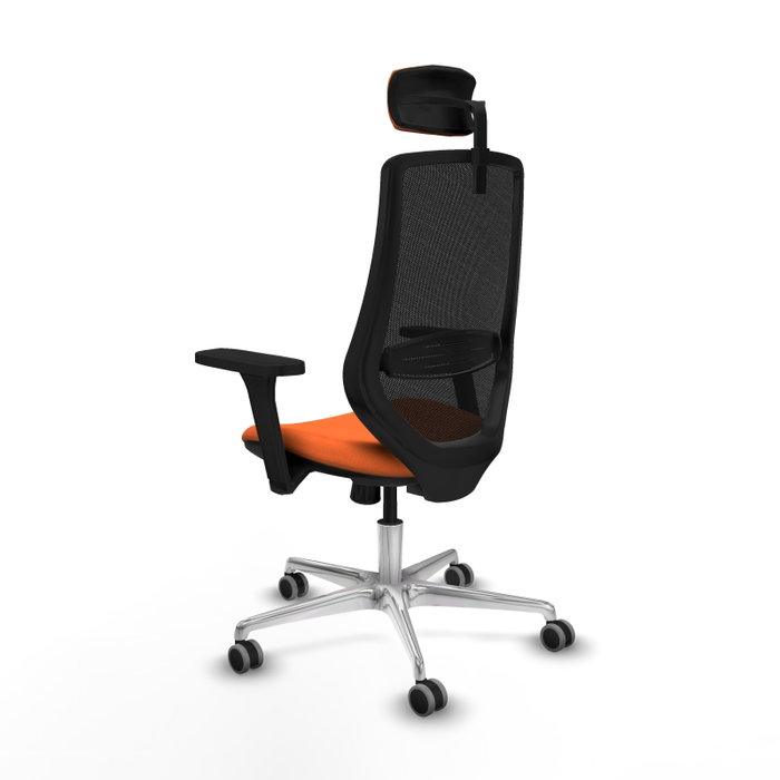 PIQUERAS Y CRESPO Silla de oficina Mardos con mecanismo Sincro, Naranja y Negro PIQUERAS Y CRESPO Silla de oficina Mardos con mecanismo Sincro, Naranja y Negro