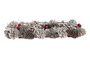 DKD Home Decor Portavelas Piña Cristal Blanco
