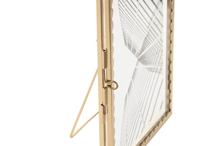 DKD Home Decor Marco Foto 10x15 Dorado Metal Cristal 18x13 cm (4 Unidades)