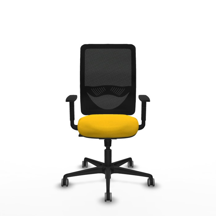 PIQUERAS Y CRESPO Silla de oficina Zulema con mecanismo Sincro, Amarillo y Negro PIQUERAS Y CRESPO Silla de oficina Zulema con mecanismo Sincro, Amarillo y Negro