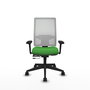 PIQUERAS Y CRESPO Silla de oficina Horna Verde y Blanco con mecanismo Sincro/Traslack