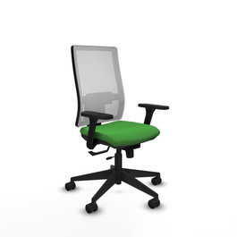 PIQUERAS Y CRESPO Silla de oficina Horna Verde y Blanco con mecanismo Sincro/Traslack
