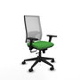 PIQUERAS Y CRESPO Silla de oficina Horna Verde y Blanco con mecanismo Sincro/Traslack