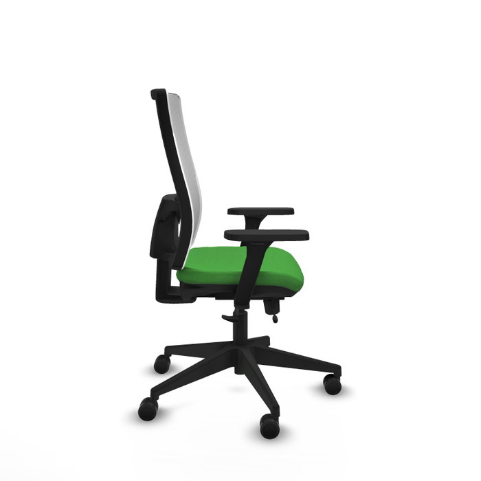 PIQUERAS Y CRESPO Silla de oficina Horna Verde y Blanco con mecanismo Sincro/Traslack PIQUERAS Y CRESPO Silla de oficina Horna Verde y Blanco con mecanismo Sincro/Traslack