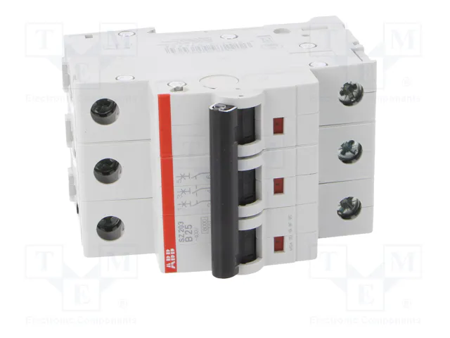 ABB SZ200 MCB Interruptor magnetotérmico 25A 3 polos Caract B