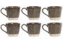 DKD Home Decor Mug Verde 160ml Set 6 Piezas Urban Liangfeng 26