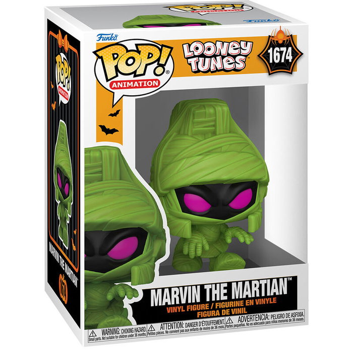 Funko Figura POP Looney Tunes Marvin the Martian Vinilo 9cm Caja Regalo Funko Figura POP Looney Tunes Marvin the Martian Vinilo 9cm Caja Regalo