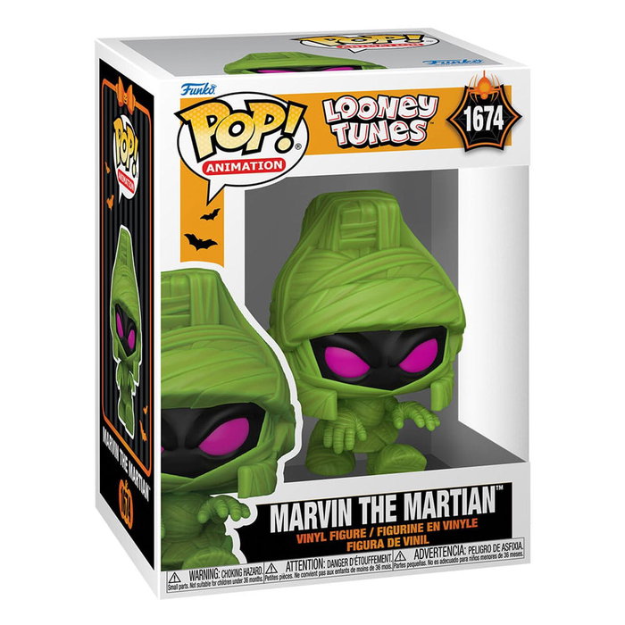 FUNKO Figura POP Looney Tunes Marvin el Marciano disfrazado de momia FUNKO Figura POP Looney Tunes Marvin el Marciano disfrazado de momia