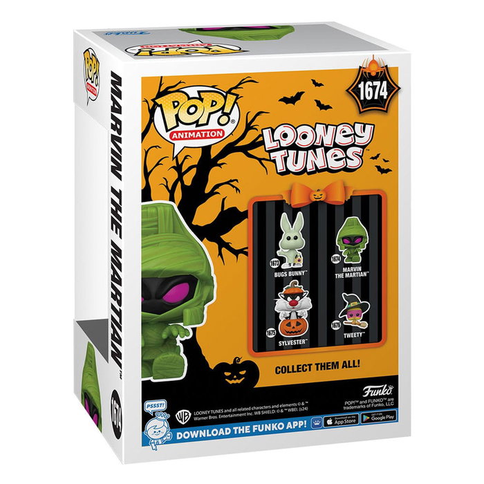 FUNKO Figura POP Looney Tunes Marvin el Marciano disfrazado de momia FUNKO Figura POP Looney Tunes Marvin el Marciano disfrazado de momia