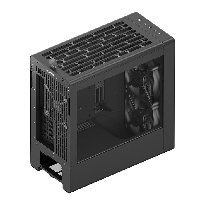 HAVN BF 360 Flow Caja de PC Midi-Tower E-ATX Vidrio Templado Negro HAVN BF 360 Flow Caja de PC Midi-Tower E-ATX Vidrio Templado Negro