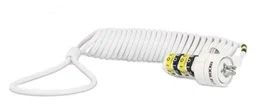 Mobilis 001234 Cable Antirrobo con Candado de Combinación Blanco 1,8 m