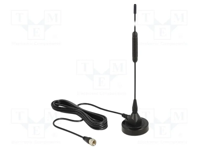 DeLOCK 12412 Antena omnidireccional Tipo F Negro DeLOCK 12412 Antena omnidireccional Tipo F Negro