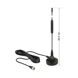 DeLOCK 12412 Antena de red omnidireccional con conector Tipo F