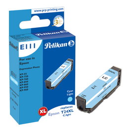 Pelikan E111 Cartucho de Tinta Cian Claro Alto Rendimiento (XL) para Epson T24XL