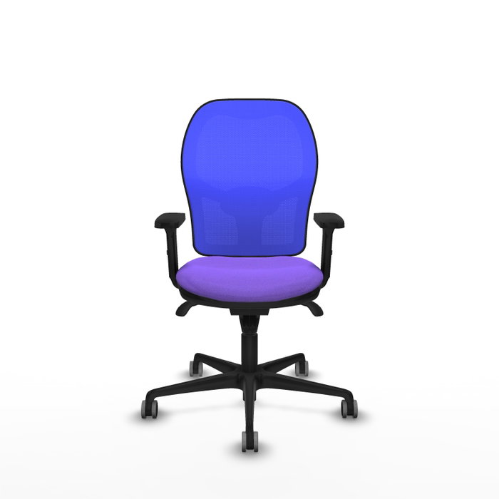 PIQUERAS Y CRESPO Silla de oficina Jorquera con mecanismo Sincro, Lila y Azul PIQUERAS Y CRESPO Silla de oficina Jorquera con mecanismo Sincro, Lila y Azul