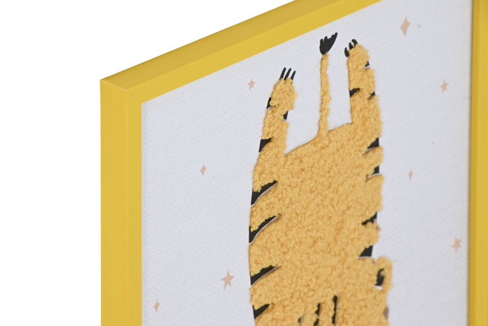 DKD Home Decor Cuadro Lienzo Poliéster Animal 4 Surtido