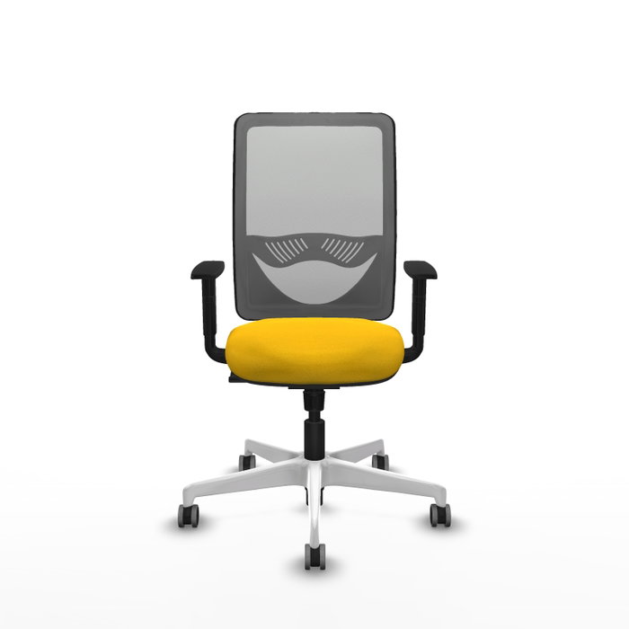 PIQUERAS Y CRESPO Silla de oficina Zulema con mecanismo Sincro, Amarillo y Gris PIQUERAS Y CRESPO Silla de oficina Zulema con mecanismo Sincro, Amarillo y Gris