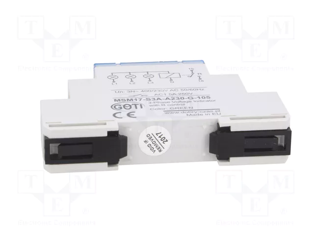 DOBRY CZAS MMR17-S3A-A230-105 Relé de monitorización de tensión 3 x 230...400V AC DOBRY CZAS MMR17-S3A-A230-105 Relé de monitorización de tensión 3 x 230...400V AC