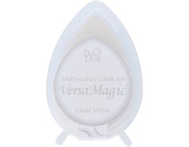 Tsukineko Versamagic Almohadilla de Tinta Blanco Nube Efecto Tiza 32x50mm