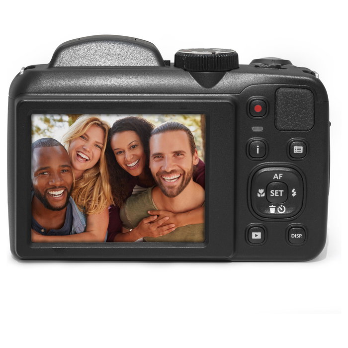 Kodak PixPro AZ255 Cámara Compacta Digital, 16.35 MP, Zoom Óptico 25x, Sensor CMOS, Full HD 1080p, Negro