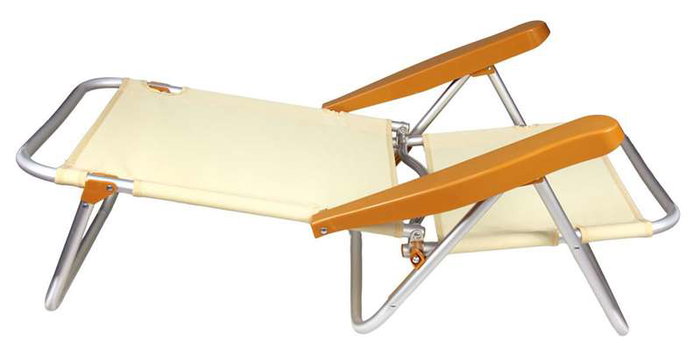 JugaToys Silla de playa aluminio multiposición arena con asas para transportar