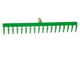 PLUVIA Rastrillo de Metal Verde de 10 Púas sin Mango