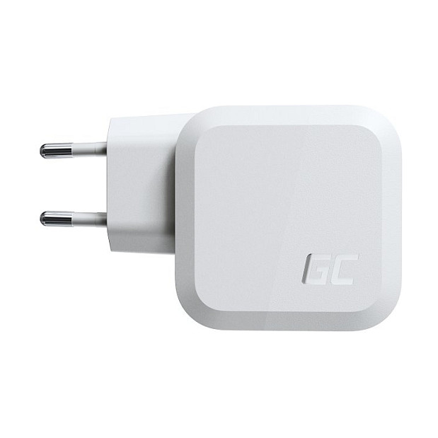 Green Cell Cargador CHARGC08W 65W 2xUSB-C PD 1xUSB-A QC Blanco