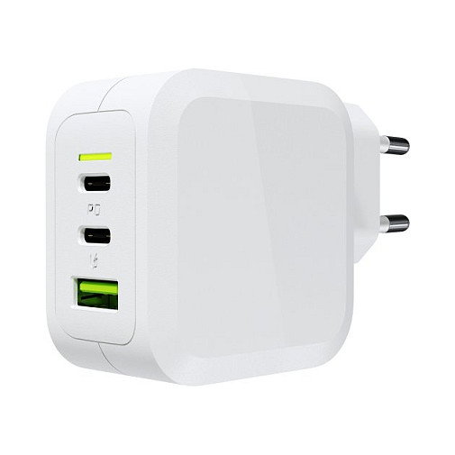 Green Cell Cargador CHARGC08W 65W 2xUSB-C PD 1xUSB-A QC Blanco