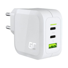 Green Cell Cargador CHARGC08W 65W 2xUSB-C PD 1xUSB-A QC Blanco