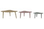 DKD Home Decor Set de 3 Mesas de Centro Abstracto en Hierro Multicolor