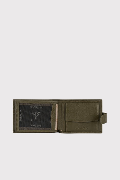 Zoozie Bags Everton Cartera para Hombre de Piel Auténtica 100%, Color Verde