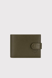 Zoozie Bags Everton Cartera para Hombre de Piel Auténtica 100%, Color Verde