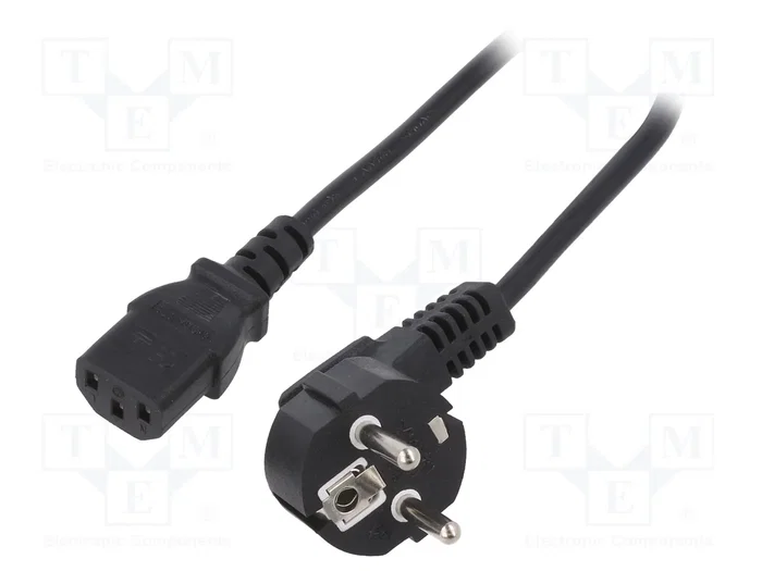 ESPE Cable de alimentación H05VV-F 3x0,75mm2 Negro 3m ESPE Cable de alimentación H05VV-F 3x0,75mm2 Negro 3m