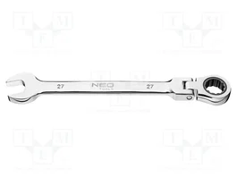 NEO TOOLS Llave plana-estriada con trinquete de 27mm