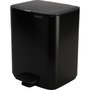 Brabantia Bo Cubo de basura con pedal 7 litros Negro mate