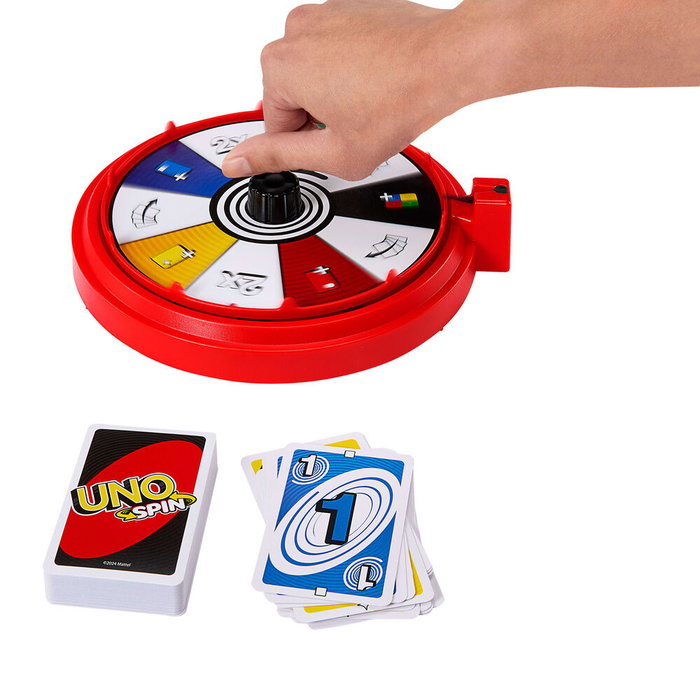Mattel Games JGR00 UNO Spin Juego de cartas Mattel Games JGR00 UNO Spin Juego de cartas