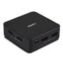 Lindy 42321 Conmutador KVM 2 Ordenadores con 4K Ultra HD 60Hz HDMI 2.0, USB-C con Power Delivery 100W, Carcasa de Metal Gris