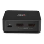 Lindy 42321 Conmutador KVM 2 Ordenadores con 4K Ultra HD 60Hz HDMI 2.0, USB-C con Power Delivery 100W, Carcasa de Metal Gris