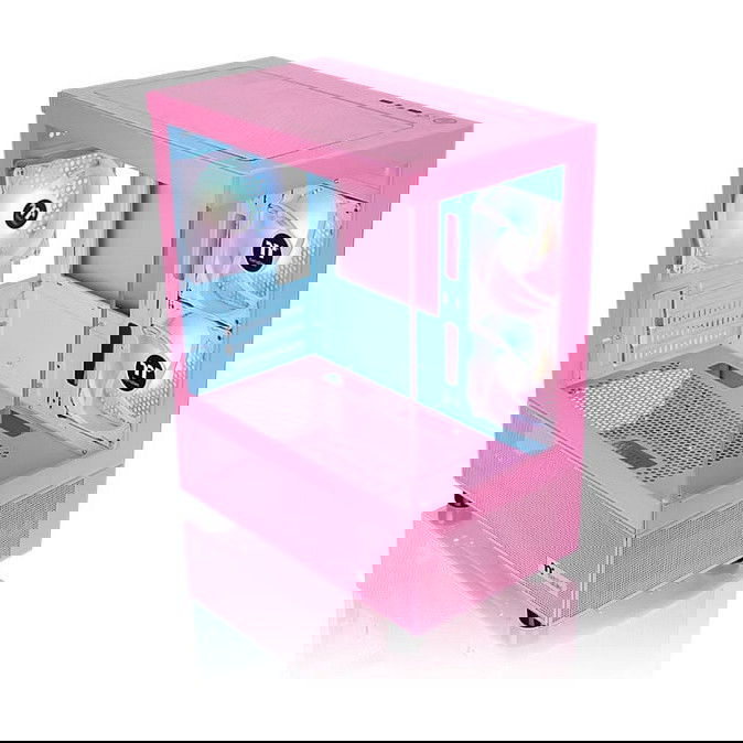 Thermaltake CA-1Z4-00MAWN-01 Micro Torre View 170 TG ARGB Bubble Pink para Juego