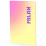 Milan Libreta Colección Sunset A4 Cuadriculada Amarilla 48 Hojas