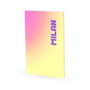 Milan Libreta Colección Sunset A4 Cuadriculada Amarilla 48 Hojas